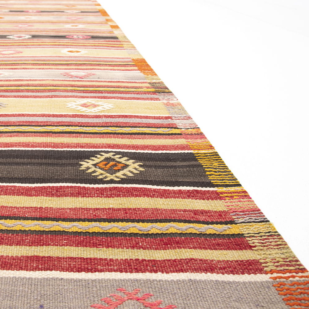 Oriental Kilim Anatolian Handmade Wool On Wool 190 X 310 Cm - 6' 3'' X 10' 3'' Orange C011 ER23