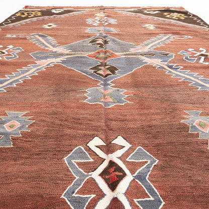 Oriental Kilim Anatolian Handmade Wool On Wool 210 X 338 Cm - 6' 11'' X 11' 2'' ER23