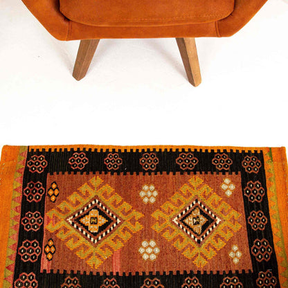Oriental Kilim Anatolian Handmade Wool On Wool 53 X 98 Cm - 1' 9'' X 3' 3'' ER01