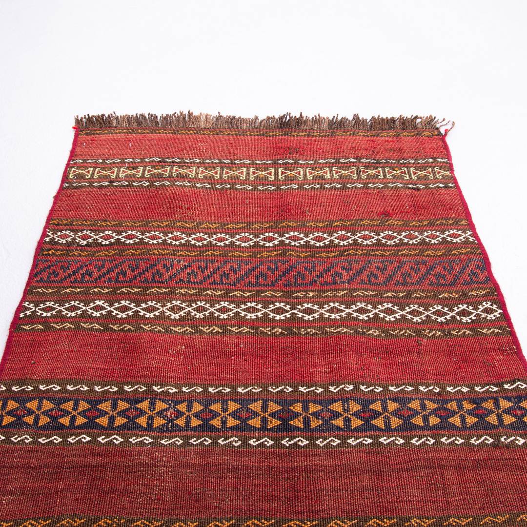 Kilim de Anatolia Tejido a mano Lana sobre lana Único Tradicional 60 X 90 Cm - 2' X 3' m2: 0,54