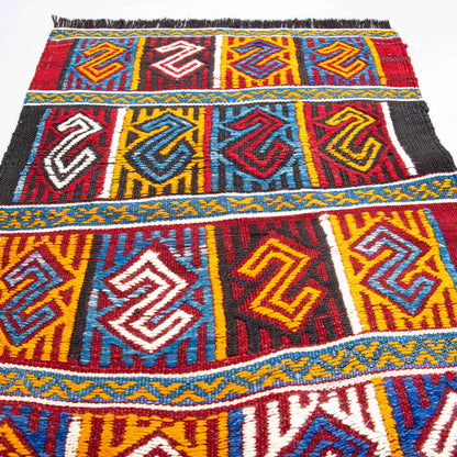 Oriental Kilim Anatolian Handmade Wool On Wool 60 X 90 Cm - 2' X 3' ER01