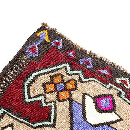 Oriental Kilim Anatolian Handmade Wool On Wool 60 X 90 Cm - 2' X 3' Multicolor C016 ER01