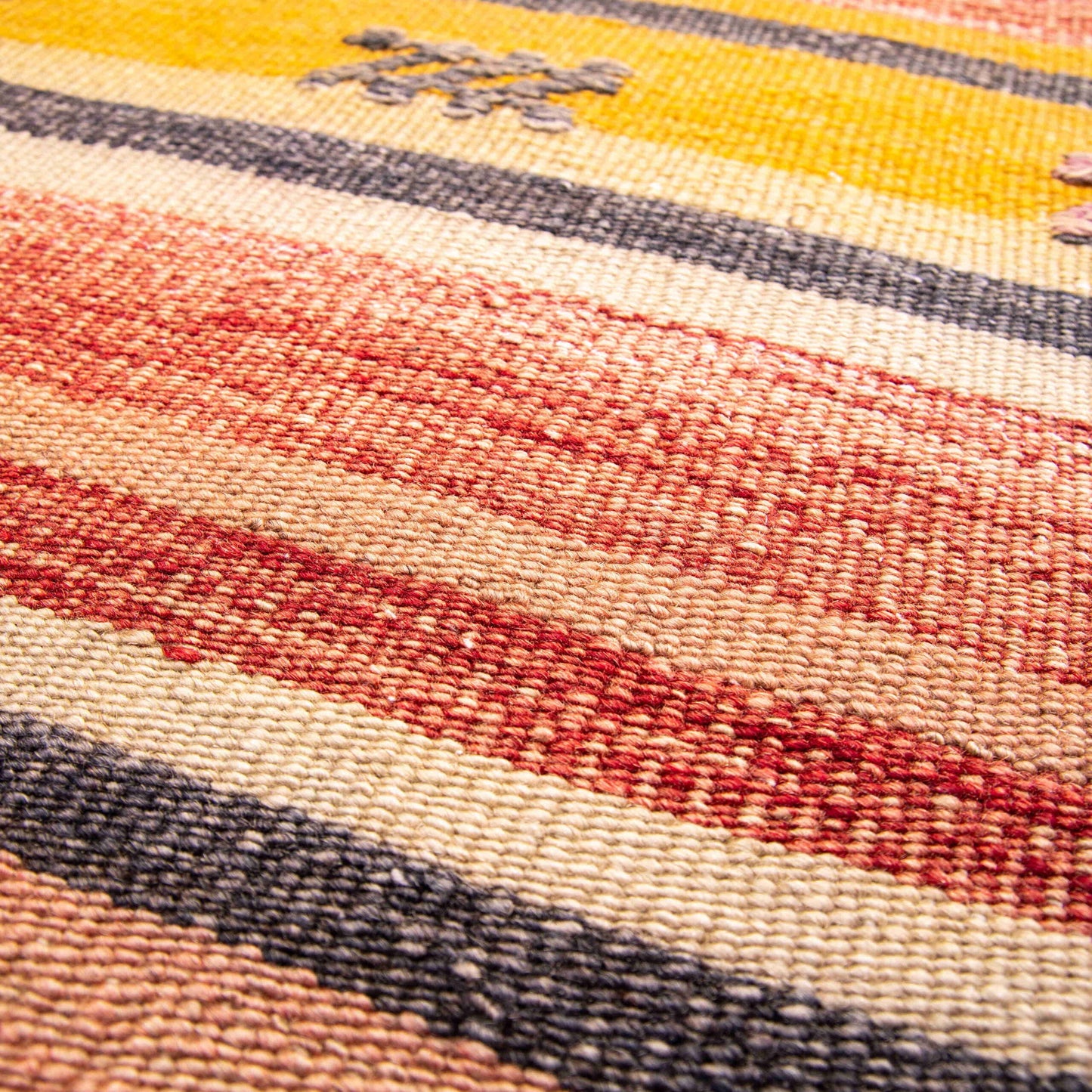 Oriental Kilim Anatolian Handmade Wool On Wool 76 X 106 Cm - 2' 6'' X 3' 6'' Red C014 ER01