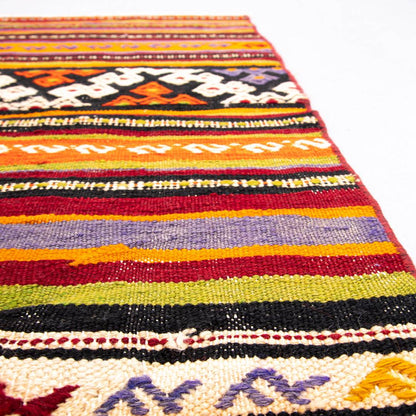 Oriental Kilim Anatolian Handmade Wool On Wool 87 X 93 Cm - 2' 11'' X 3' 1'' ER01