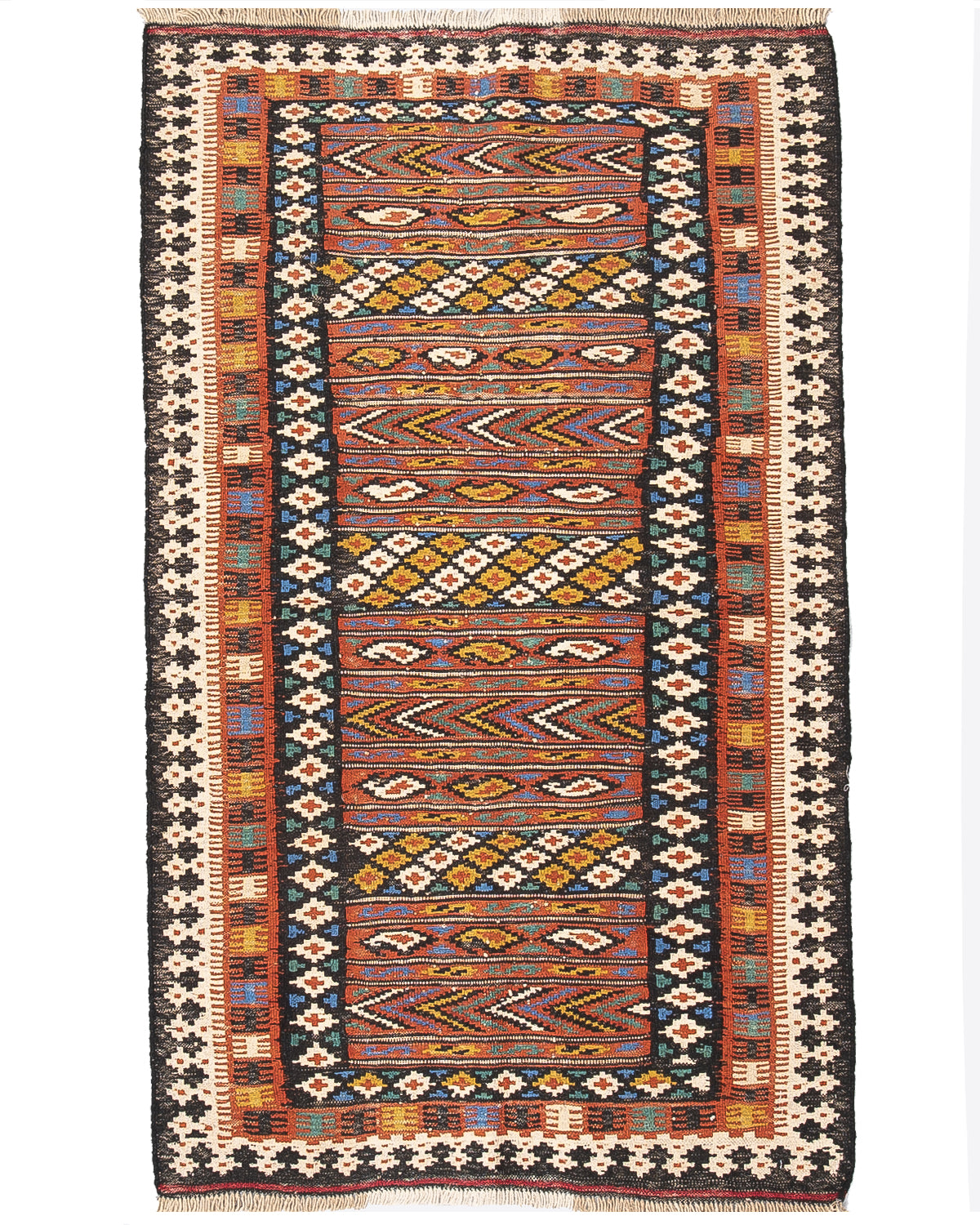 Oriental Kilim Anatolian Handmade Wool On Wool 97 X 152 Cm - 3' 3'' X 5' ER01