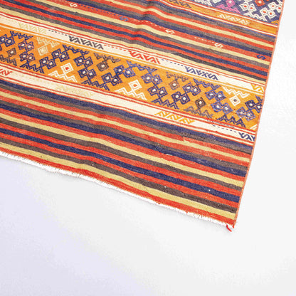 Handmade Anatolian Kilim Wool On Wool Oriental Unique 105 X 150 Cm - 3' 6'' X 5'
