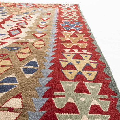 Oriental Kilim Anatolian Handmade Wool On Wool 116 X 162 Cm - 3' 10'' X 5' 4'' Red C014 ER01