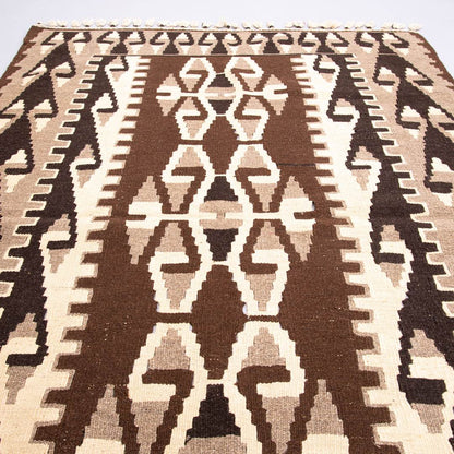 Oriental Kilim Anatolian Handmade Wool On Wool 119 X 166 Cm - 3' 11'' X 5' 6'' ER01