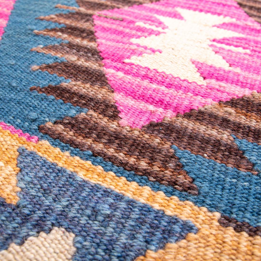 Oriental Kilim Anatolian Handmade Wool On Wool 133 X 177 Cm - 4' 5'' X 5' 10'' ER01