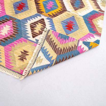 Oriental Kilim Anatolian Handmade Wool On Wool 133 X 177 Cm - 4' 5'' X 5' 10'' ER01