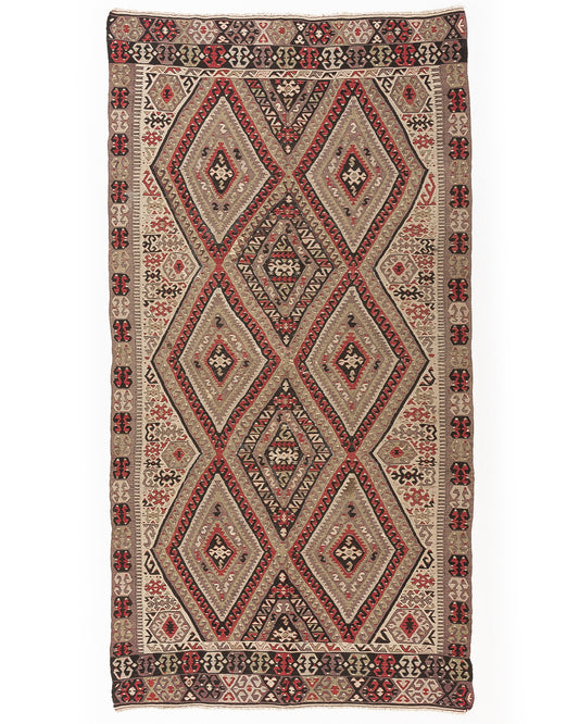 Oriental Kilim Anatolian Handmade Wool On Wool 175 X 334 Cm - 5' 9'' X 11' Stone C009 ER23