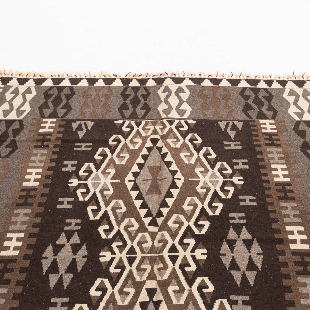 Oriental Kilim Anatolian Handmade Wool On Wool 204 X 206 Cm - 6' 9'' X 6' 10'' ER12
