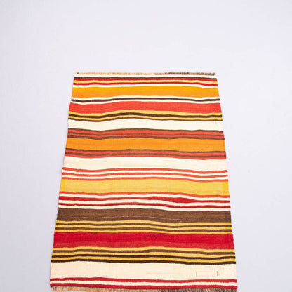 Kilim de Anatolia tejido a mano Lana sobre lana Único Tradicional 66 X 90 Cm - 2' 2'' X 3' m2: 0,594