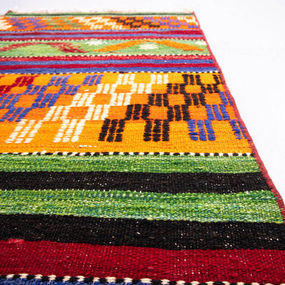Oriental Kilim Anatolian Handmade Wool On Wool 71 X 138 Cm - 2' 4'' X 4' 7'' ER01