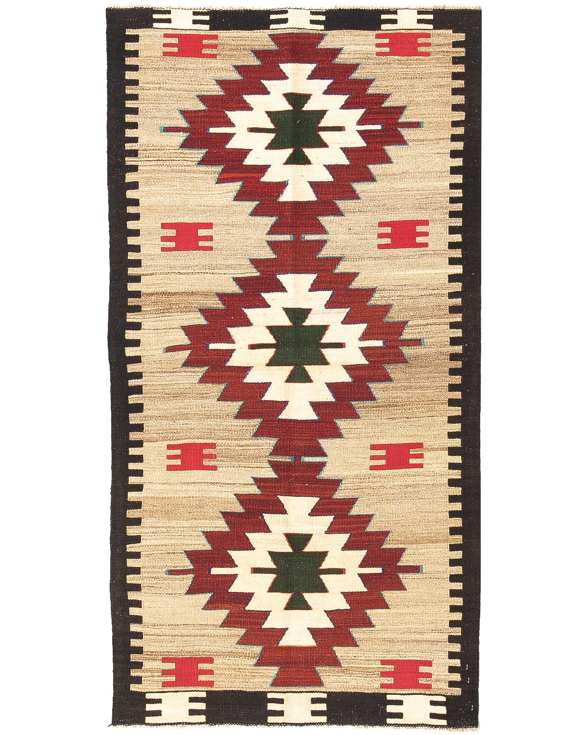 Oriental Kilim Anatolian Handmade Wool On Wool 79 X 154 Cm - 2' 8'' X 5' 1'' ER01