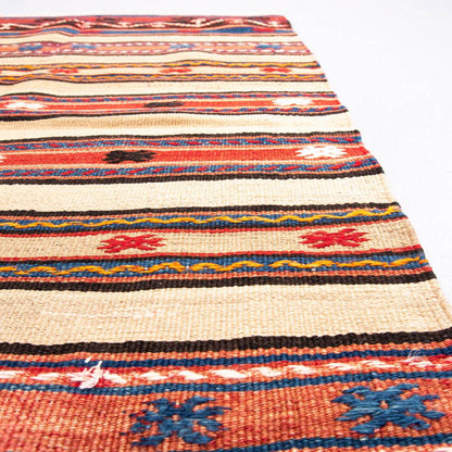Oriental Kilim Anatolian Handmade Wool On Wool 83 X 120 Cm - 2' 9'' X 4' ER01