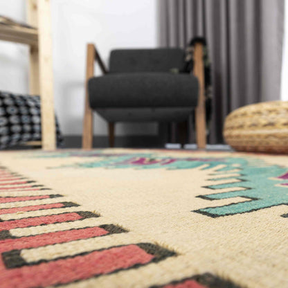 Oriental Kilim Anatolian Handmade Wool On Wool 84 X 161 Cm - 2' 10'' X 5' 4'' Turquosie C019 ER01