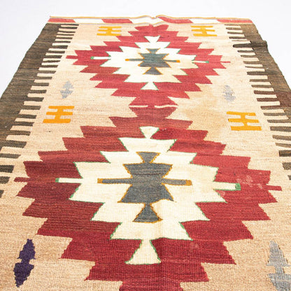 Oriental Kilim Anatolian Handmade Wool On Wool 85 X 155 Cm - 2' 10'' X 5' 2'' Stone C009 ER01