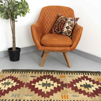 Oriental Kilim Anatolian Handmade Wool On Wool 85 X 155 Cm - 2' 10'' X 5' 2'' Stone C009 ER01