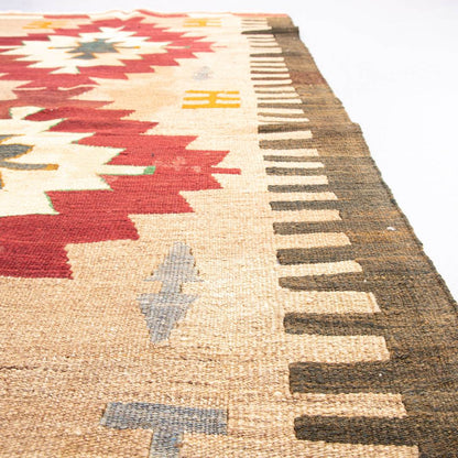 Oriental Kilim Anatolian Handmade Wool On Wool 85 X 155 Cm - 2' 10'' X 5' 2'' Stone C009 ER01