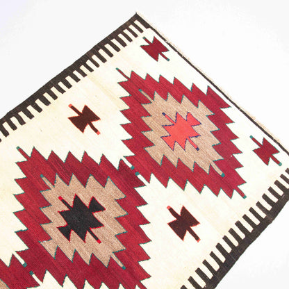 Oriental Kilim Anatolian Handmade Wool On Wool 87 X 138 Cm - 2' 11'' X 4' 7'' Sand C007 ER01