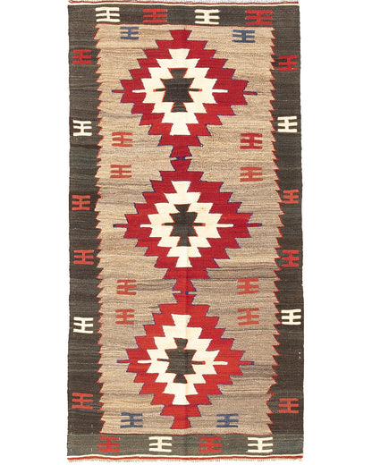Oriental Kilim Anatolian Handmade Wool On Wool 88 X 171 Cm - 2' 11'' X 5' 8'' ER01