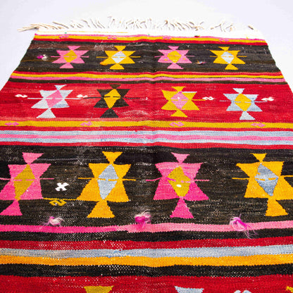 Oriental Kilim Anatolian Handmade Wool On Wool 89 X 135 Cm - 3' X 4' 6'' ER01