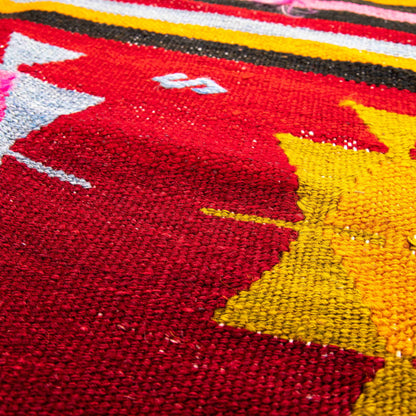 Oriental Kilim Anatolian Handmade Wool On Wool 89 X 135 Cm - 3' X 4' 6'' Red C014 ER01