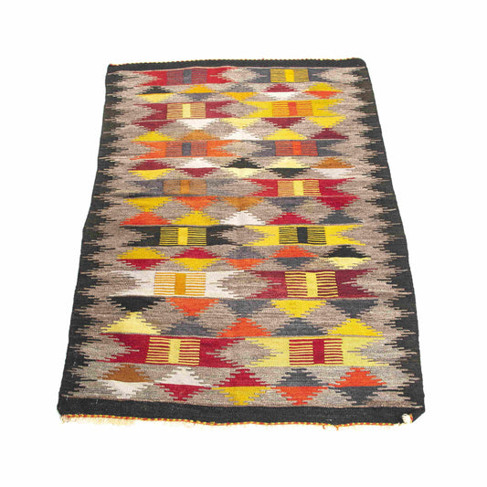 Oriental Kilim Anatolian Handmade Wool On Wool 90 X 134 Cm - 3' X 4' 5'' Yellow C006 ER01