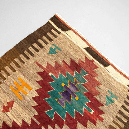 Oriental Kilim Anatolian Handmade Wool On Wool 90 X 145 Cm - 3' X 4' 10'' ER01