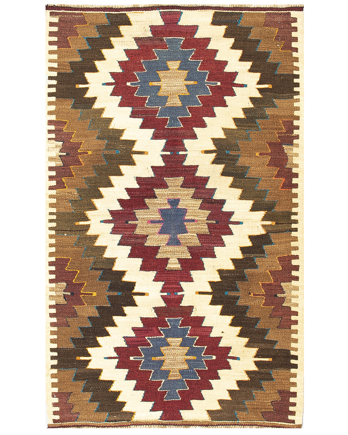 Oriental Kilim Anatolian Handmade Wool On Wool 92 X 145 Cm - 3' 1'' X 4' 10'' ER01