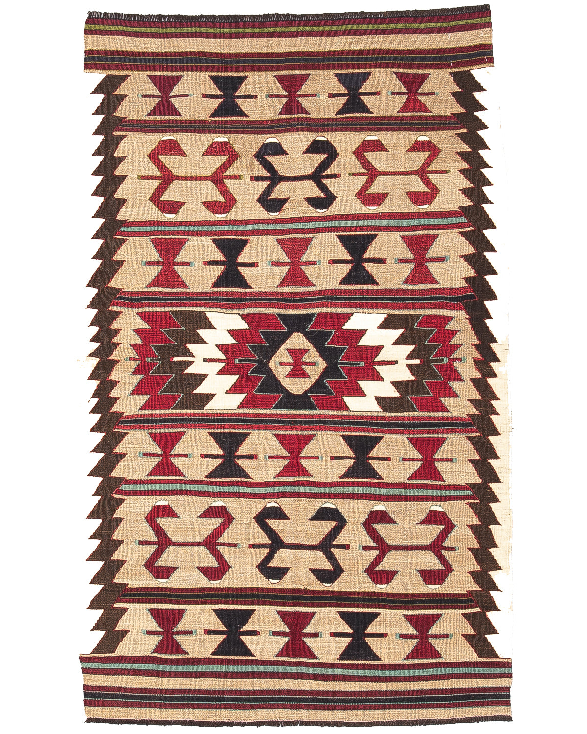 Oriental Kilim Anatolian Handmade Wool On Wool 93 X 153 Cm - 3' 1'' X 5' 1'' ER01