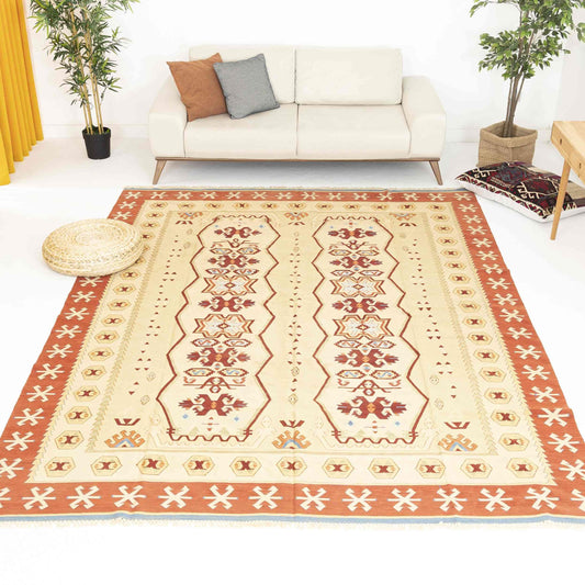 Oriental Kilim Anatolian Handmade Wool On Wool 93 x 180 Cm - 3' 1'' x 5' 11'' ER01