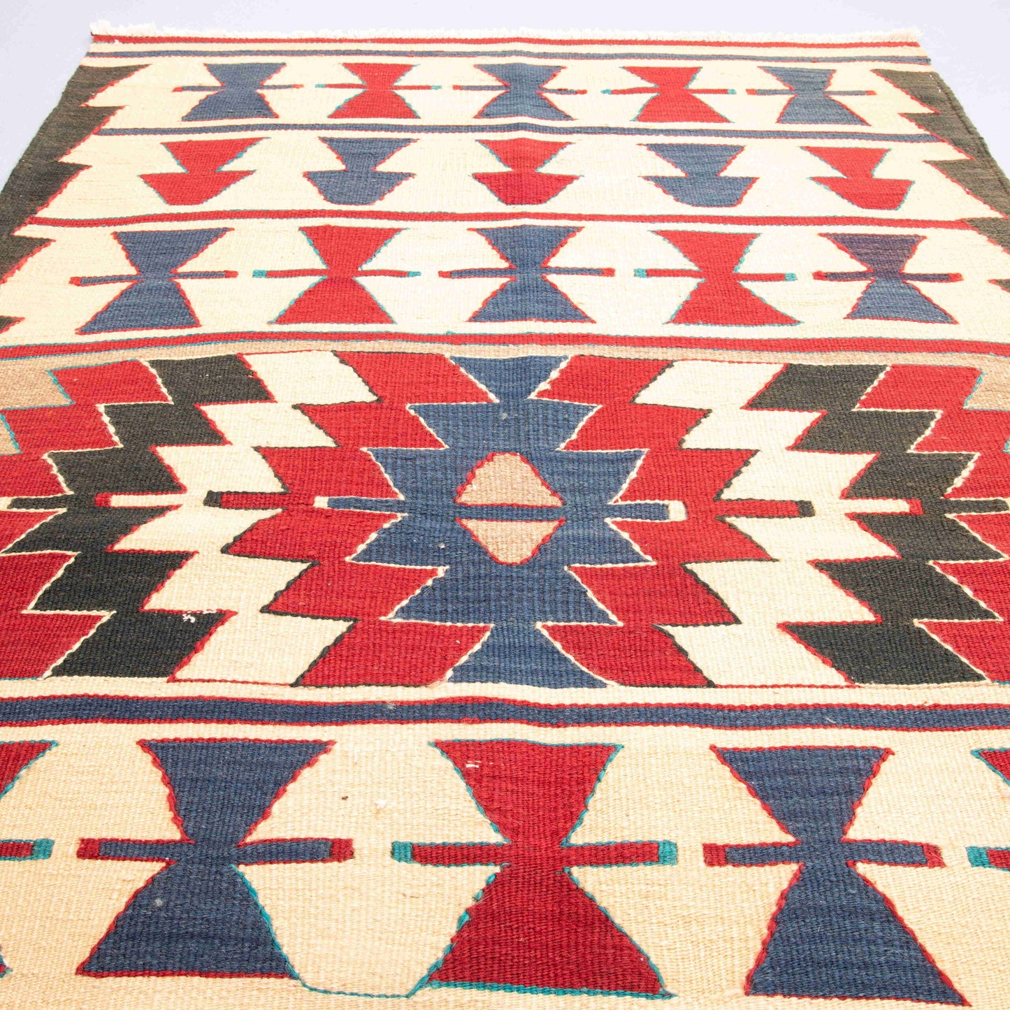 Oriental Kilim Anatolian Handmade Wool On Wool 94 X 148 Cm - 3' 2'' X 4' 11'' ER01