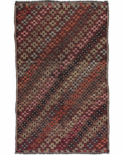 Oriental Kilim Cicim Handmade Wool On Wool 190 X 303 Cm - 6' 3'' X 10' ER12