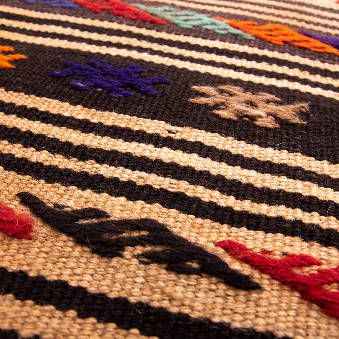 Oriental Kilim Cicim Handmade Wool On Wool 65 X 146 Cm - 2' 2'' X 4' 10'' ER01