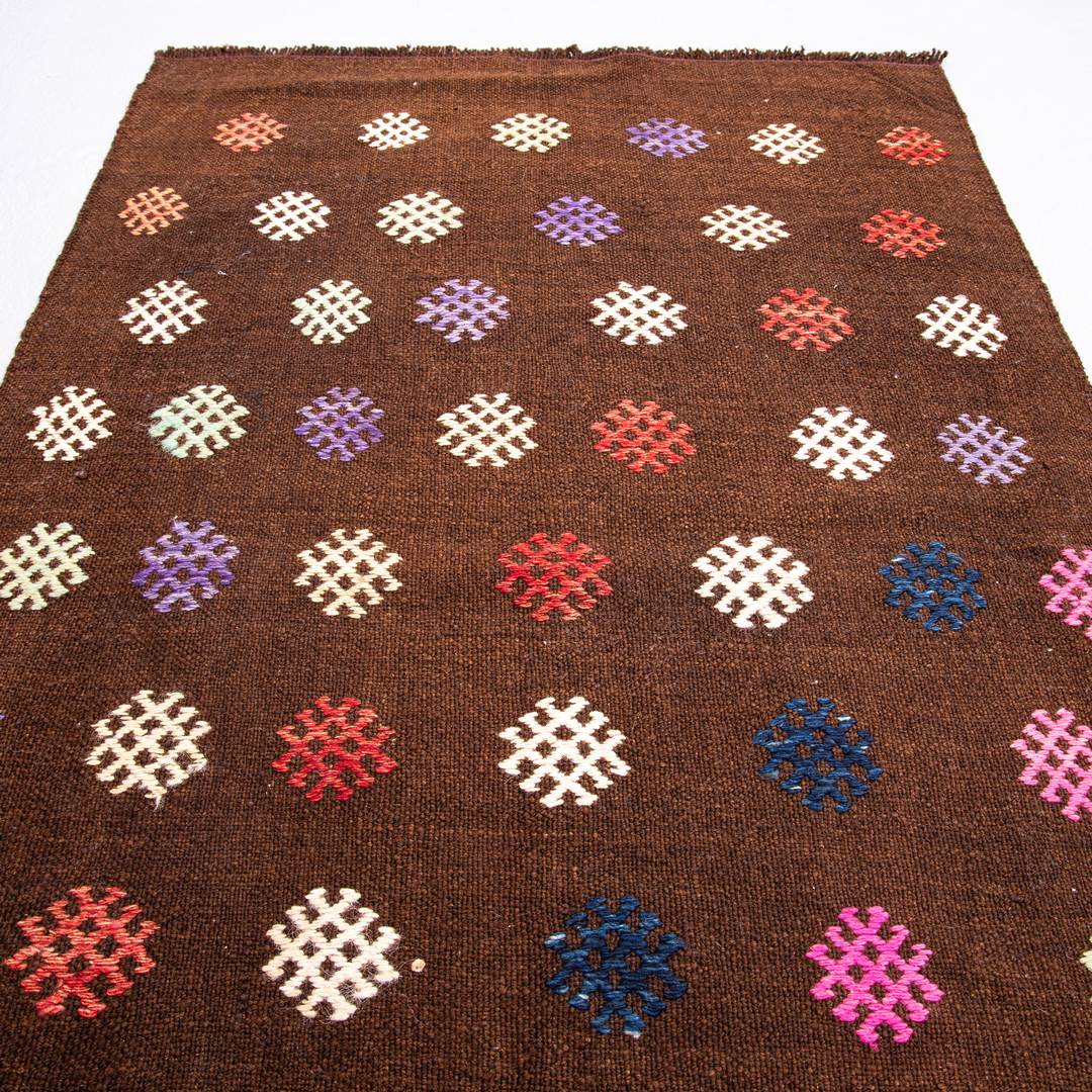 Oriental Kilim Cicim Handmade Wool On Wool 69 X 110 Cm - 2' 4'' X 3' 8'' ER01