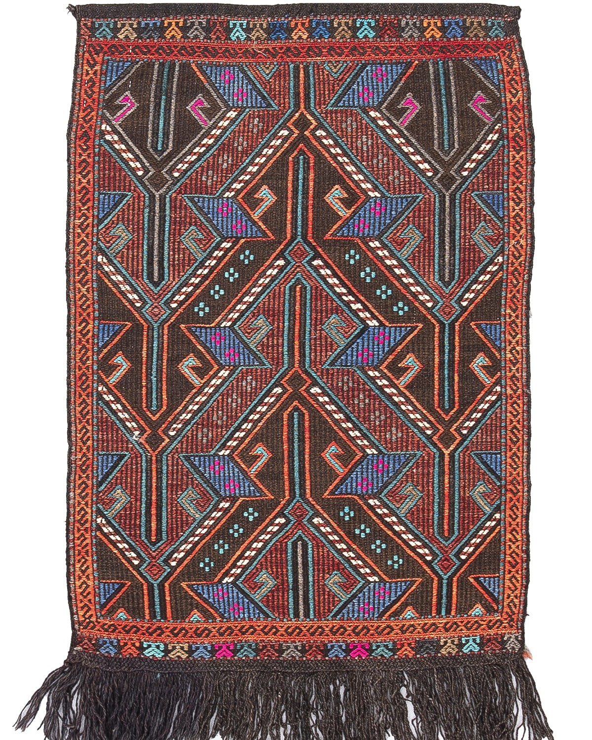 Oriental Kilim Cicim Handmade Wool On Wool 78 X 104 Cm - 2' 7'' X 3' 5'' ER01
