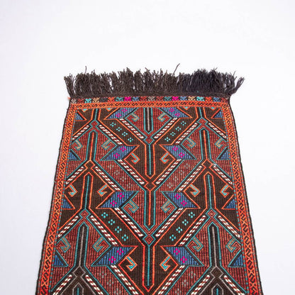 Oriental Kilim Cicim Handmade Wool On Wool 78 X 104 Cm - 2' 7'' X 3' 5'' ER01