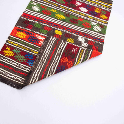 Oriental Kilim Cicim Handmade Wool On Wool 78 X 114 Cm - 2' 7'' X 3' 9'' Multicolor C016 ER01