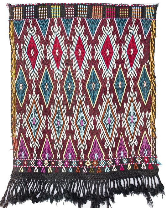 Oriental Kilim Cicim Handmade Wool On Wool 83 X 105 Cm - 2' 9'' X 3' 6'' Multicolor C016 ER01