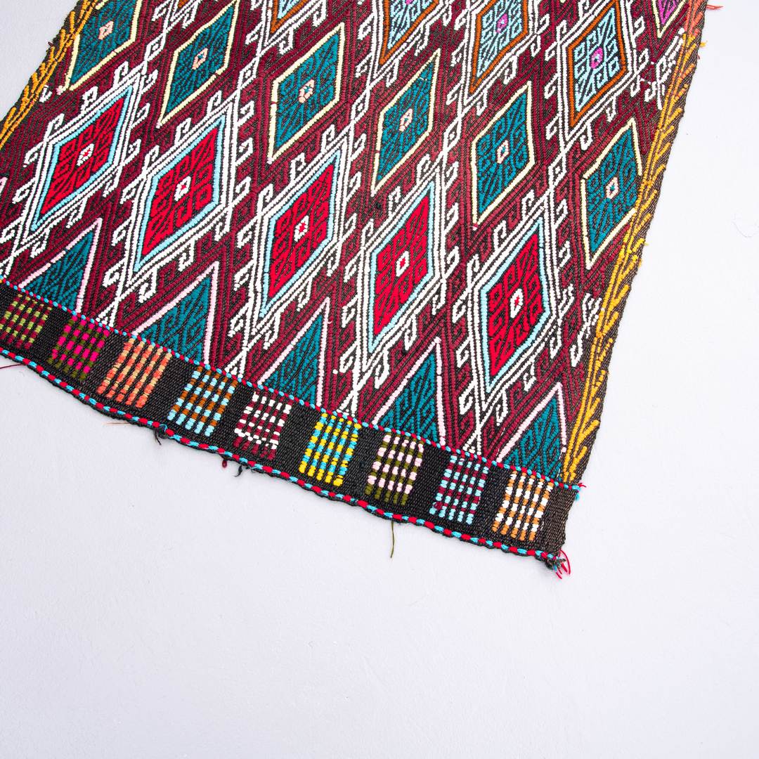 Oriental Kilim Cicim Handmade Wool On Wool 83 X 105 Cm - 2' 9'' X 3' 6'' ER01