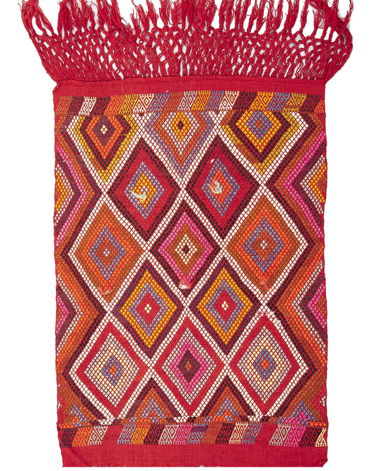 Oriental Kilim Cicim Handmade Wool On Wool 95 X 136 Cm - 3' 2'' X 4' 6'' Red C014 ER01