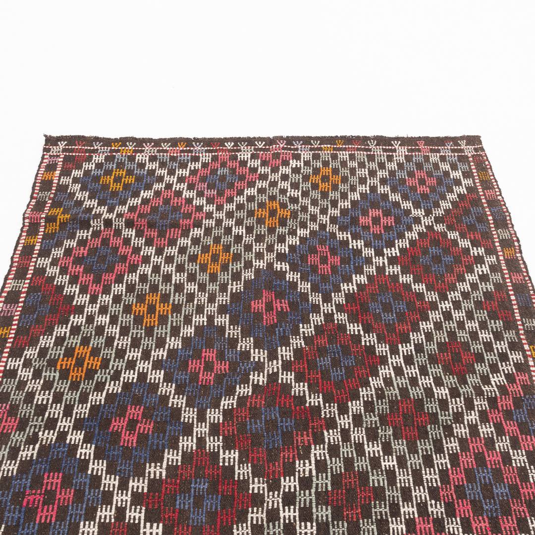 Oriental Kilim Cicim Handmade Wool On Wool 142 X 190 Cm - 4' 8'' X 6' 3'' ER01