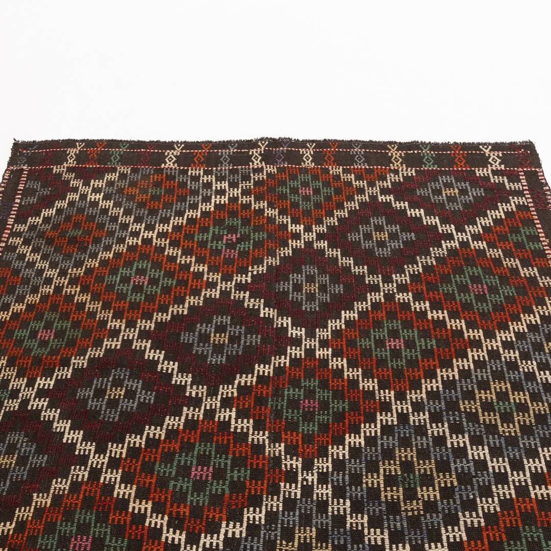 Oriental Kilim Cicim Handmade Wool On Wool 158 X 177 Cm - 5' 3'' X 5' 10'' ER01