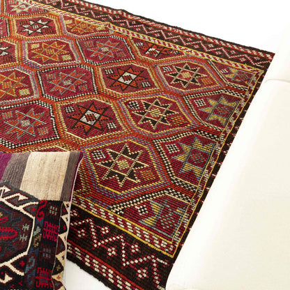 Oriental Kilim Cicim Handmade Wool On Wool 158 x 330 Cm - 5' 3'' x 10' 10'' ER12