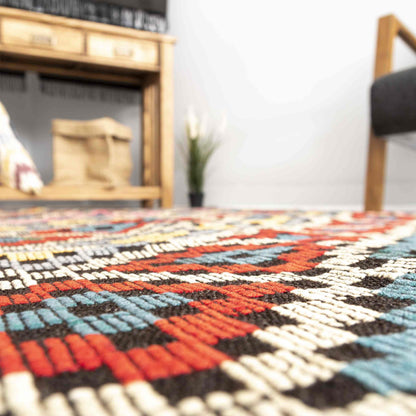 Oriental Kilim Cicim Handmade Wool On Wool 162 x 183 Cm - 5' 4'' x 6' 1'' Multicolor C016 ER12