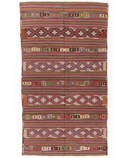 Oriental Kilim Cicim Handmade Wool On Wool 174 X 318 Cm - 5' 9'' X 10' 6'' ER12