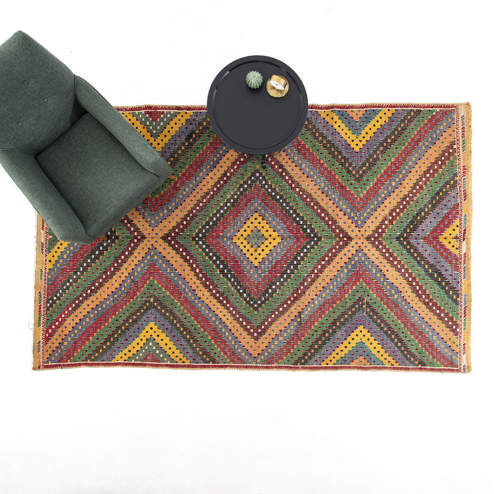 Oriental Kilim Cicim Handmade Wool On Wool 188 X 298 Cm - 6' 3'' X 9' 10'' ER12
