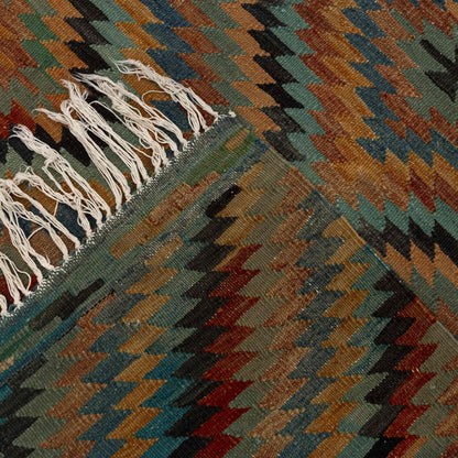 Oriental Kilim Fethiye Handmade Wool On Wool 176 x 265 Cm - 5' 10'' x 8' 9'' ER12